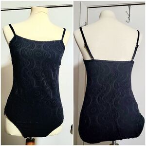 Catalina Black One Piece Swimsuit Size Large